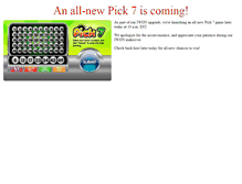 Tablet Screenshot of pick7.games.iwon.com